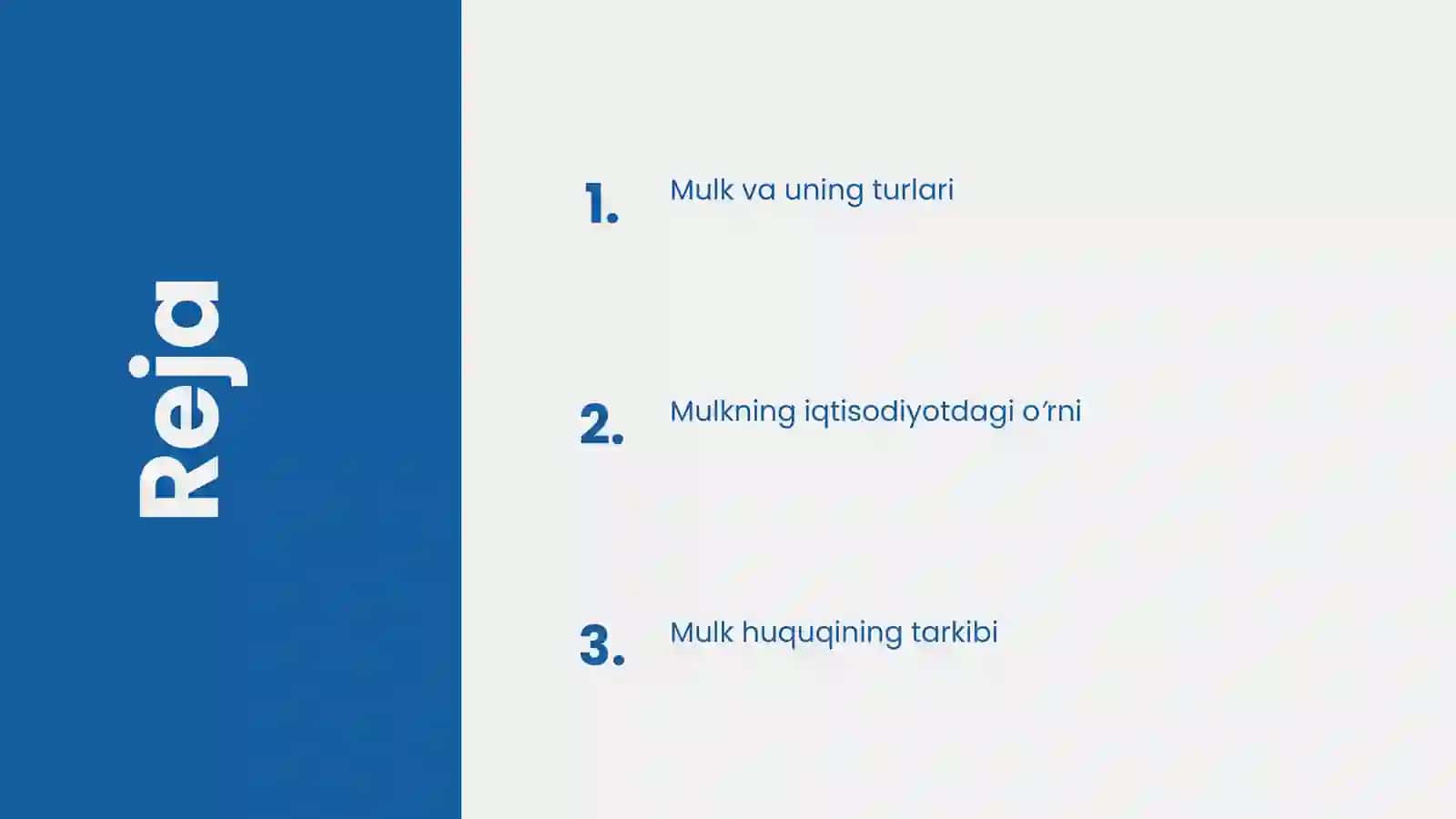 Mulk va uning turlari 2