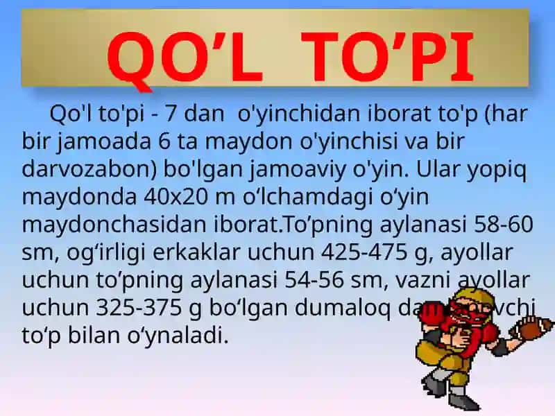 Gandbol o'yinida tayyorgarlik turlarining o’rni va ahamiyati 2