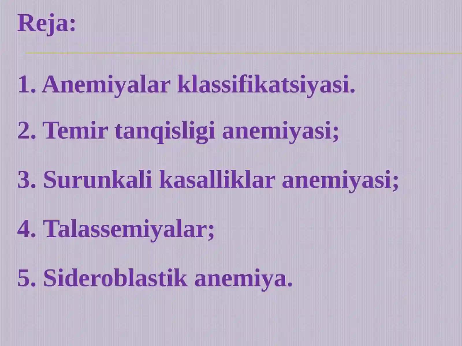 Anemiyalar 2
