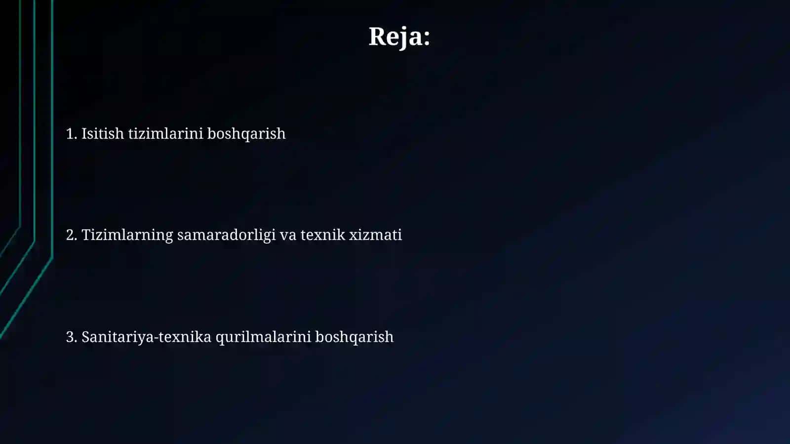 Isitish tizimlarini sanitar jihozlarini mantaj qilish 2