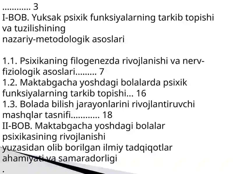 Yuksak Psixik Funksiyalarning Tarkib Topishi va Tuzilishi 2