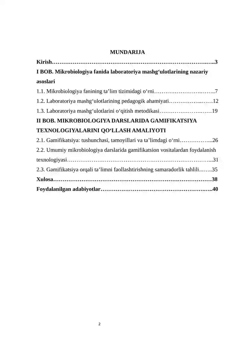 Umumiy mikrobiologiya darslarida gamifikatsiya (o‘yin texnologiyalari) orqali ta’limni faollashtirish 2