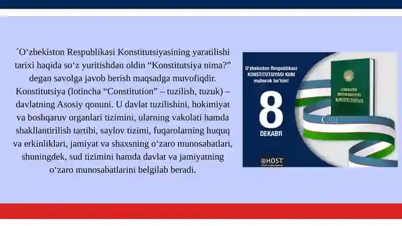 KONSTITUTSIYAMIZNING YARATILISH TARIXI 2