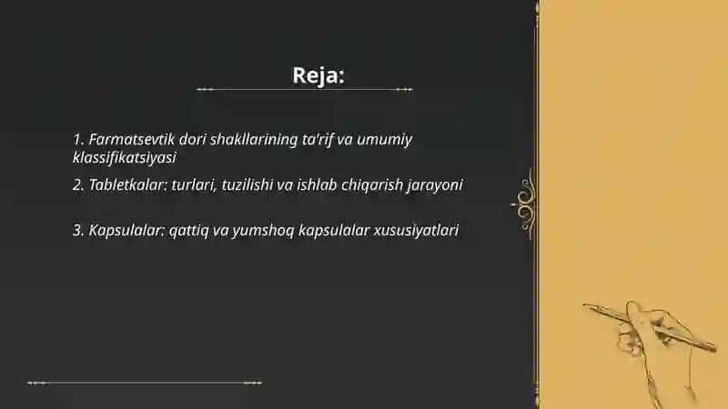 Farmatsevtik dori shakllari 2