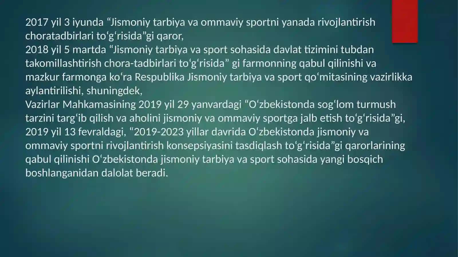 BOLALAR SPORT TIBBIYOTI. UNING VAZIFALARI VA ZAMONAVIY MUAMMOLARI 2