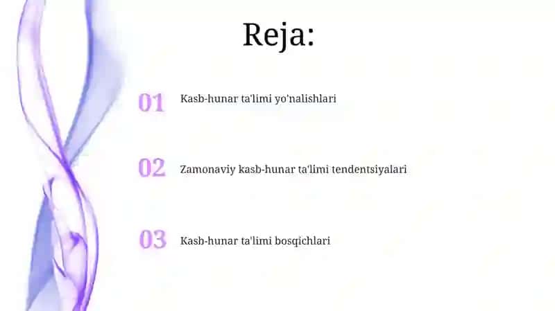 Kasb-hunar ta'limi bosqichlari 2
