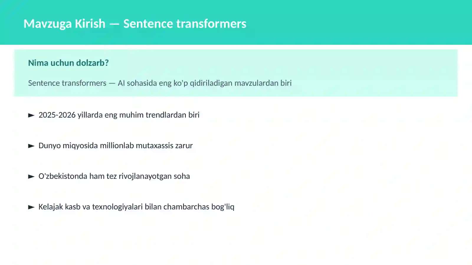 AI | NLP TABIIY TIL QAYTA ISHLASH 2