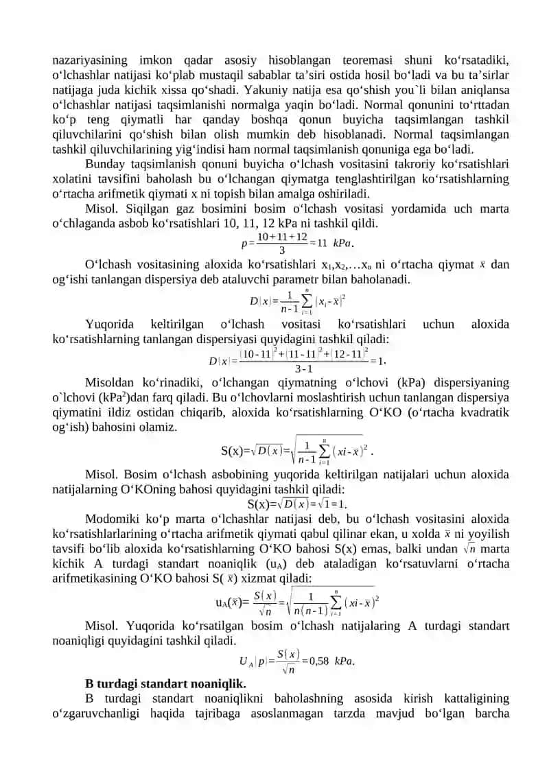 BOSIMNI MANOMETRLAR BILAN O’LCHASH 2