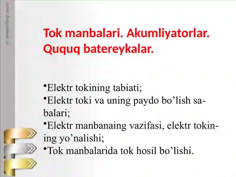Elektr tokinig tabiati 2