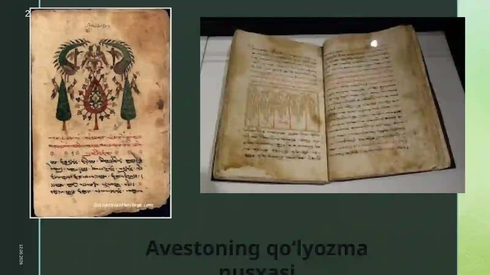 “Avesto” – O‘rta Osiyo tarixining qadimgi yozma manbasi sifatida 2