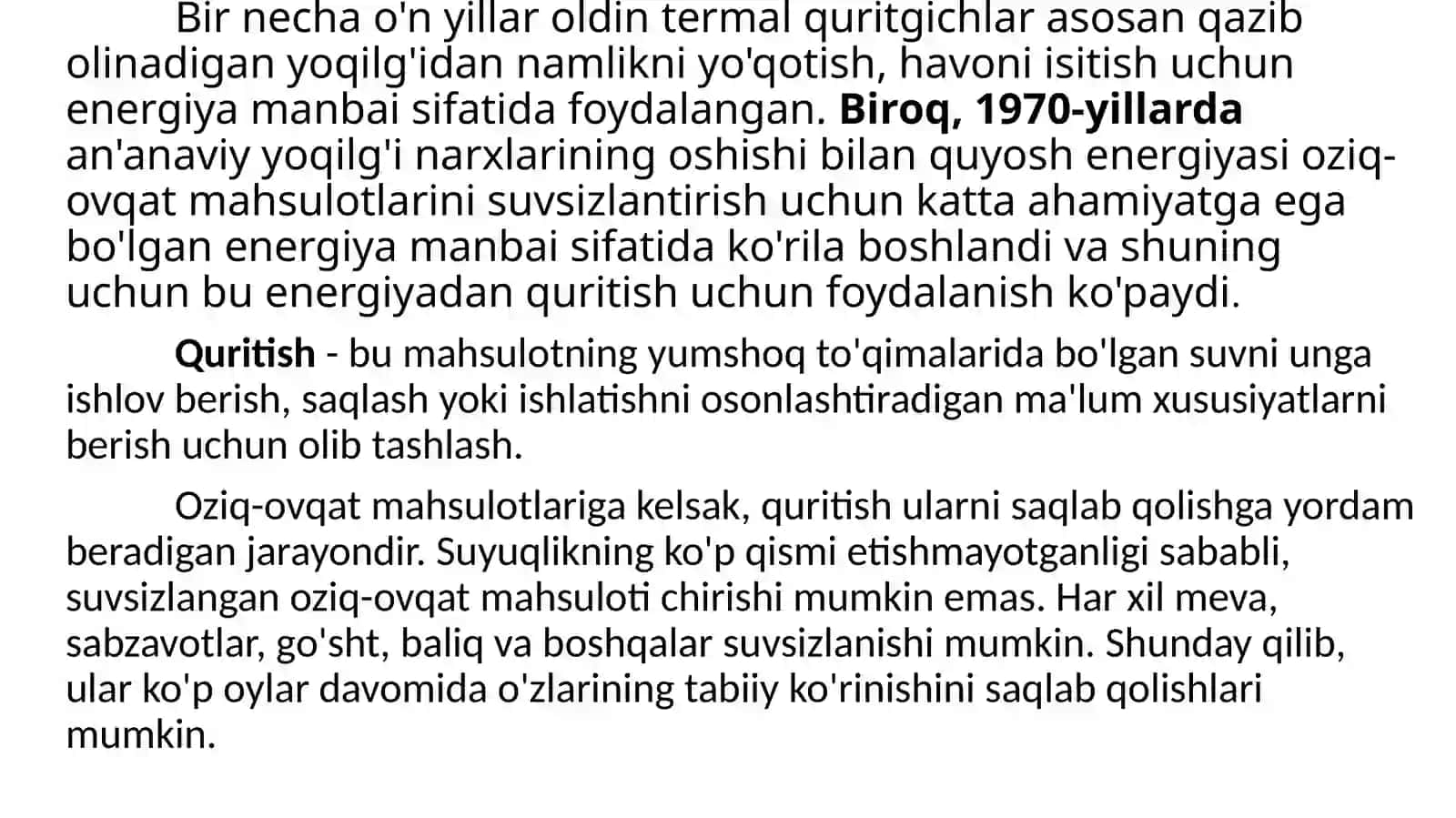 Quyosh quritkichlari bilan tanishish 2