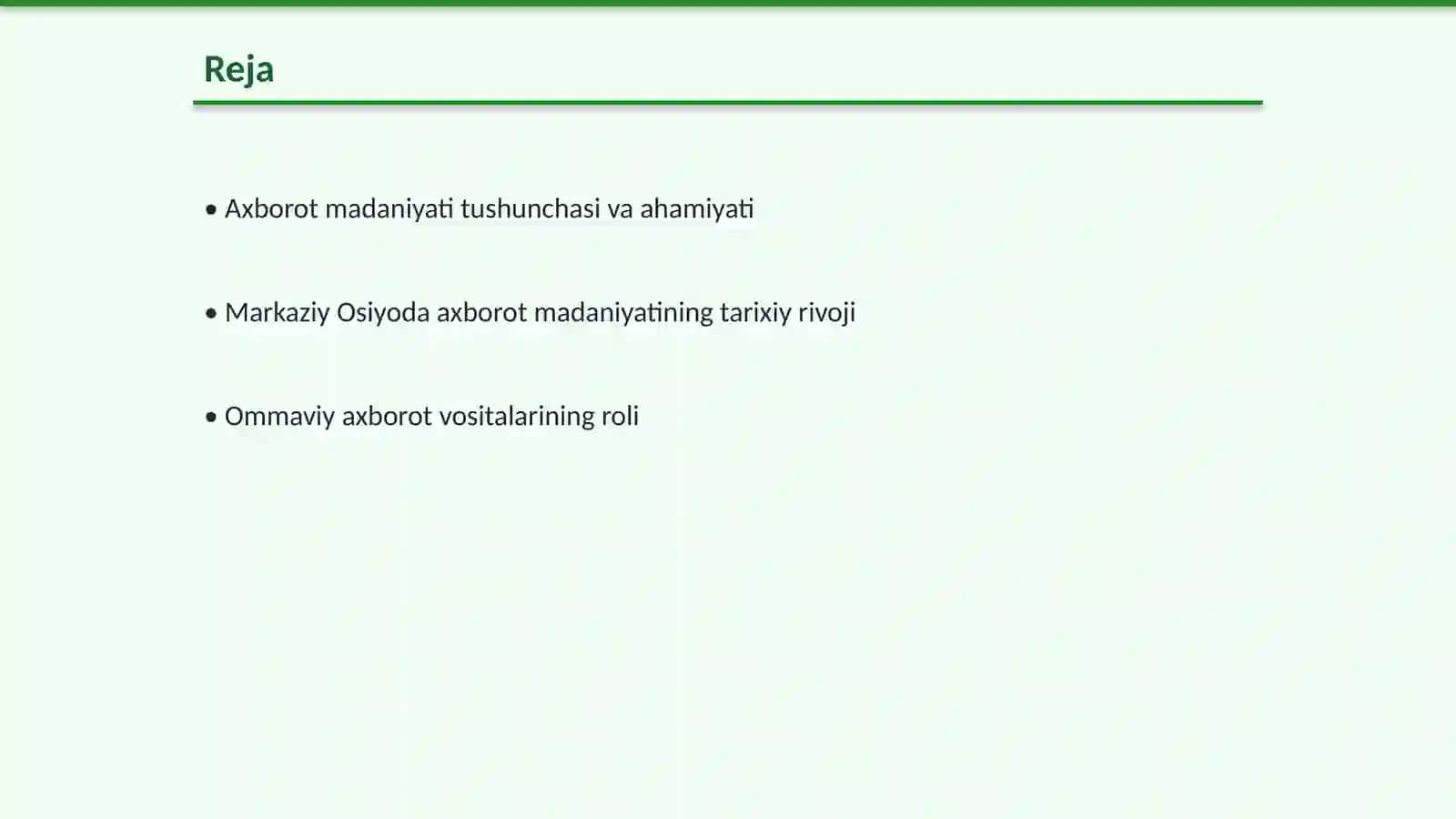 Markaziy Osiyoda axborot madaniyatining oʻrni 2