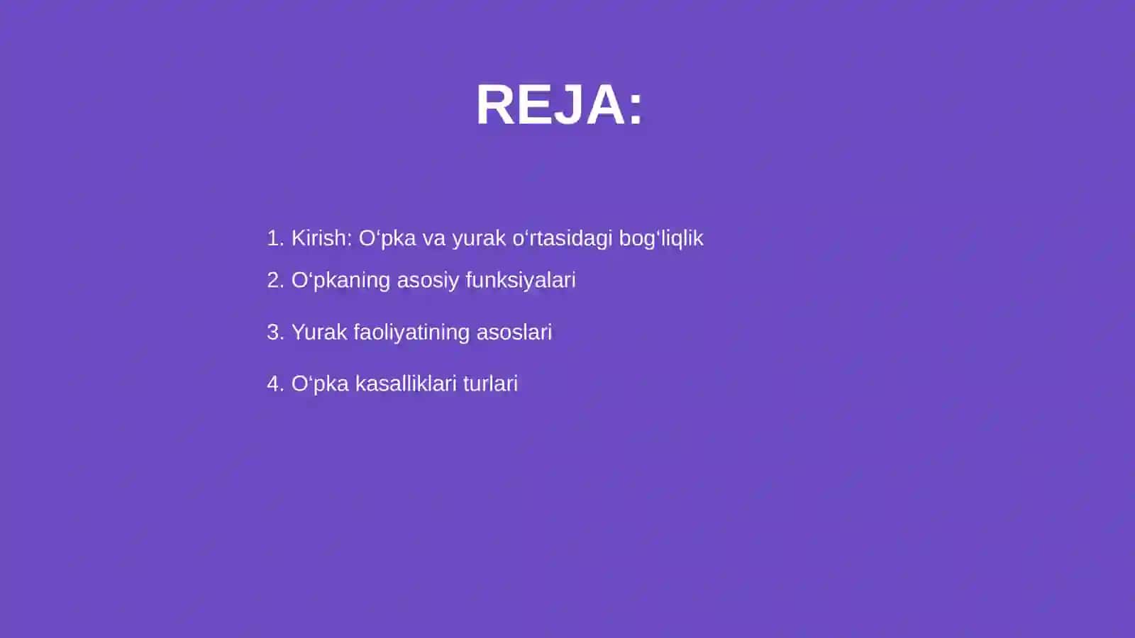 O'pkaning kasalliklari natijasida Yurak kasalliklari 2