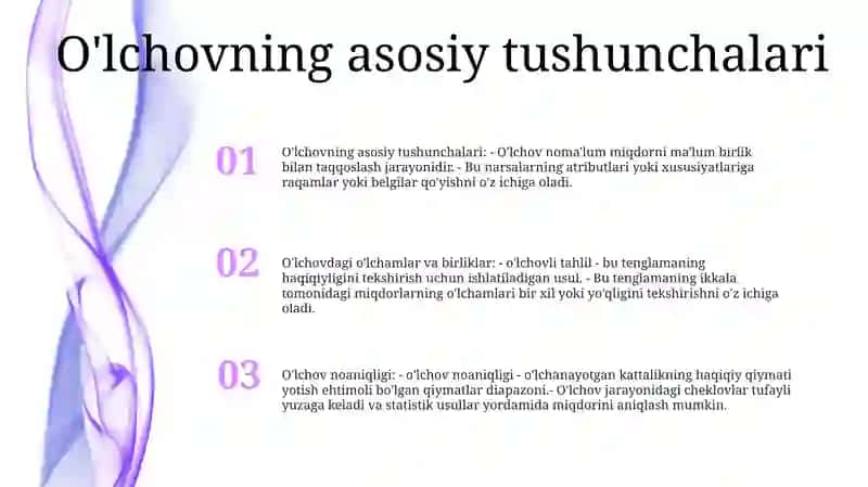 O'Lchanadigan Kattaliklarning Sifat Va Miqdor Tasniflari 2