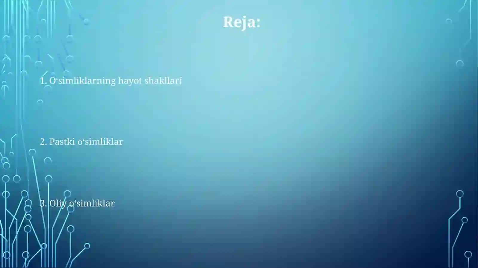 Oʻsimliklar hayotiy shakllari 2