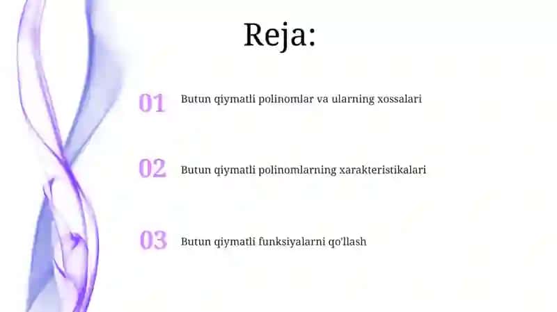 Butun qiymatli funksiyalar 2