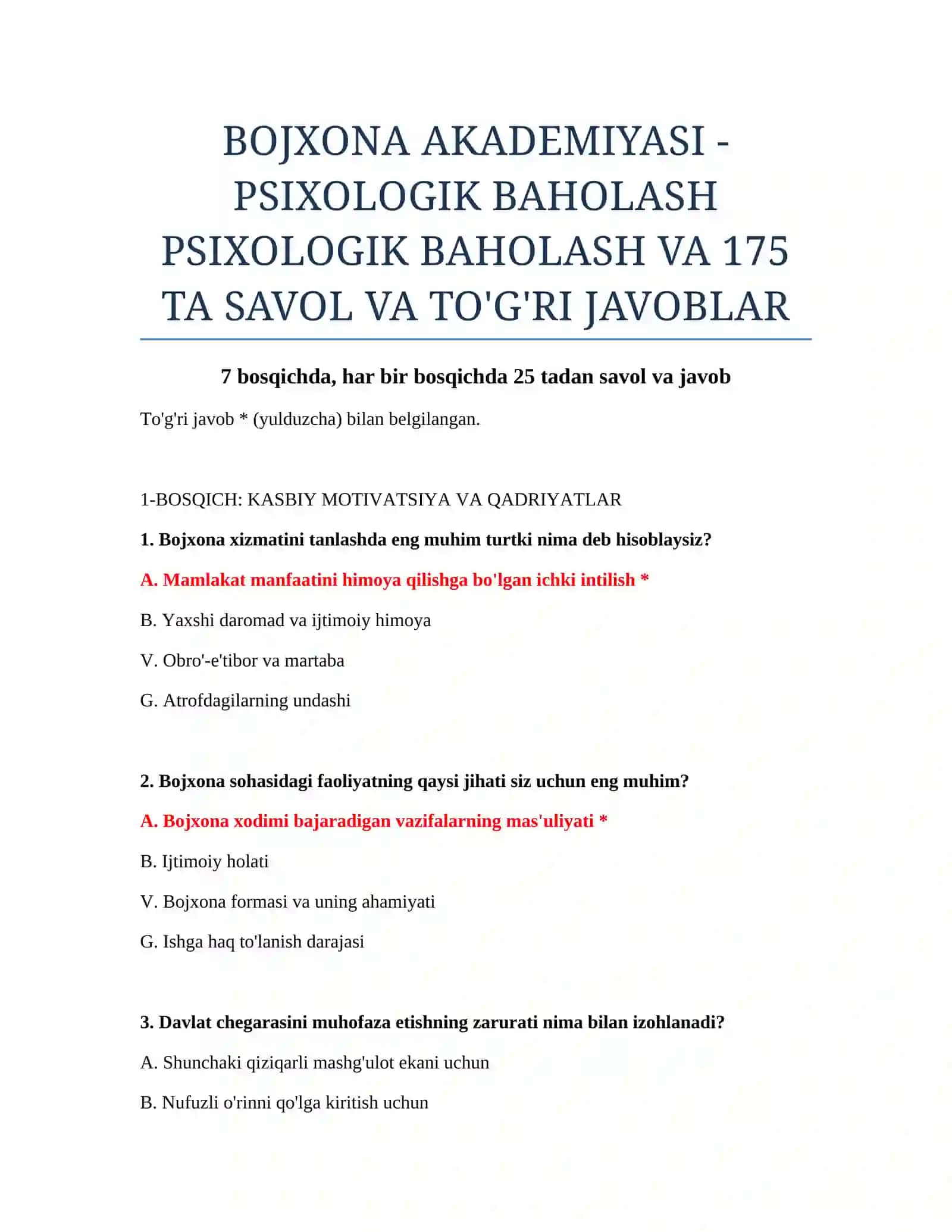 PSIXOLOGIK BAHOLASH 2
