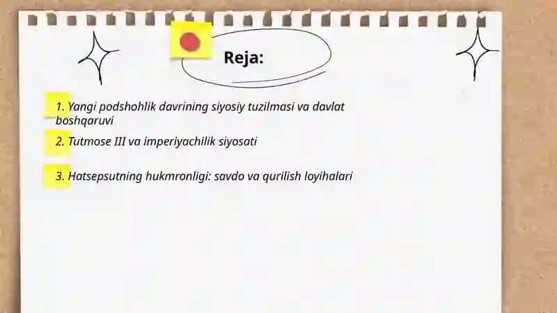Yangi podshohlik davrida misr davlati 2