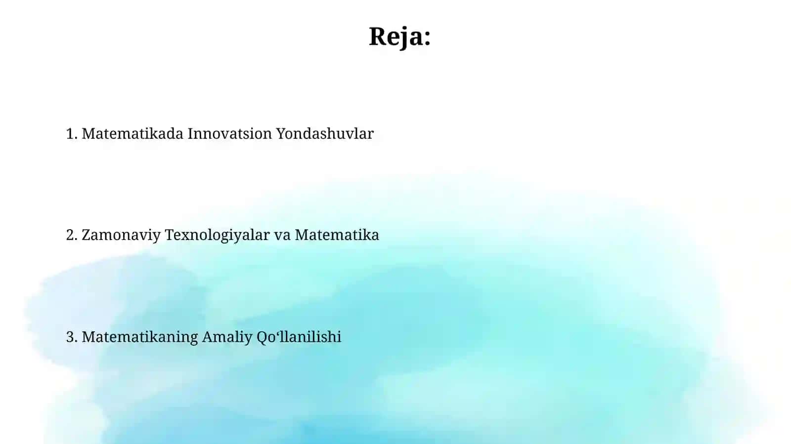 Matematik moumolarga innovatsion yondashuv 2