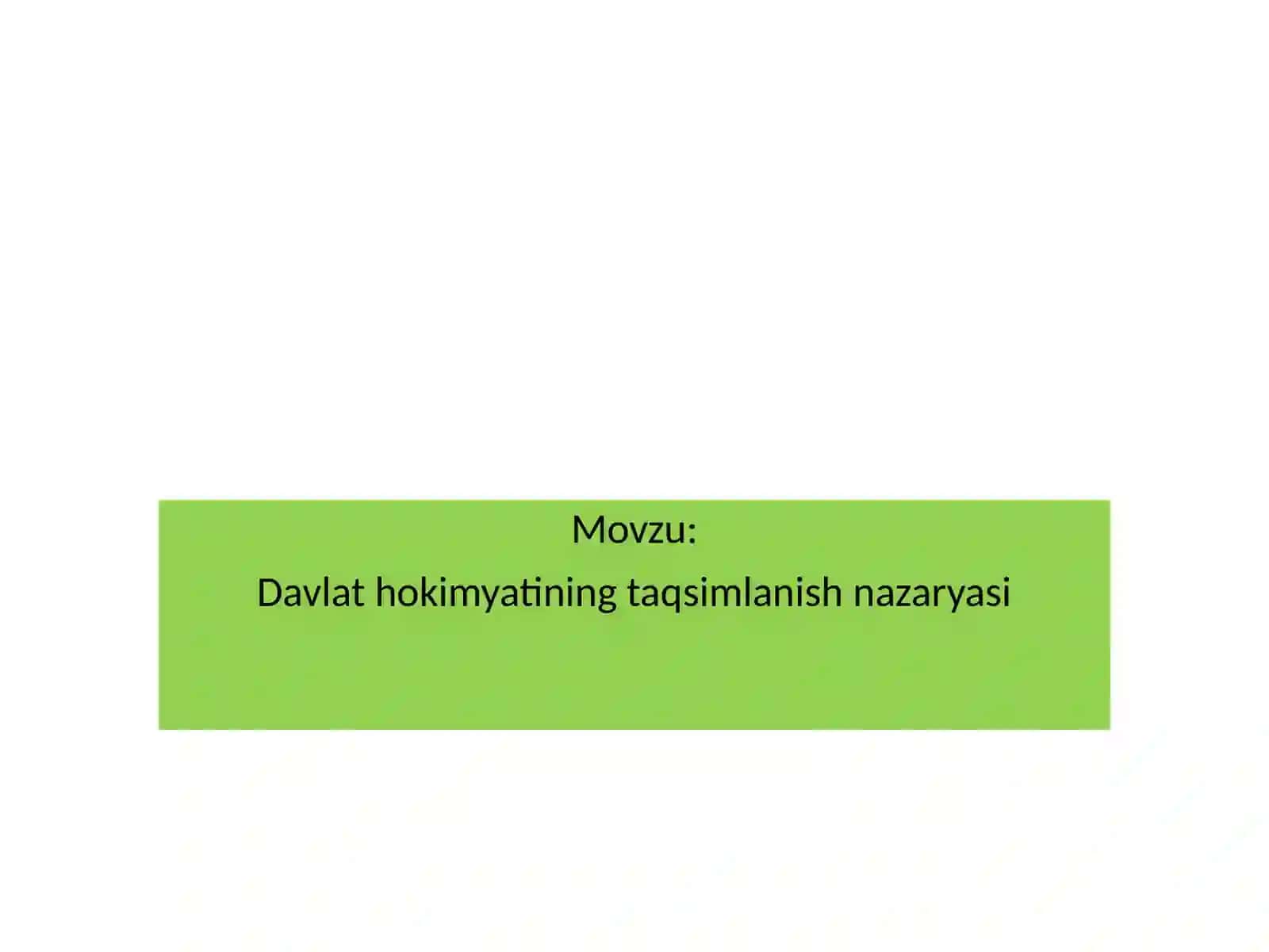 Davlat huquq tarixi fanidan slayd nashriyoti 2