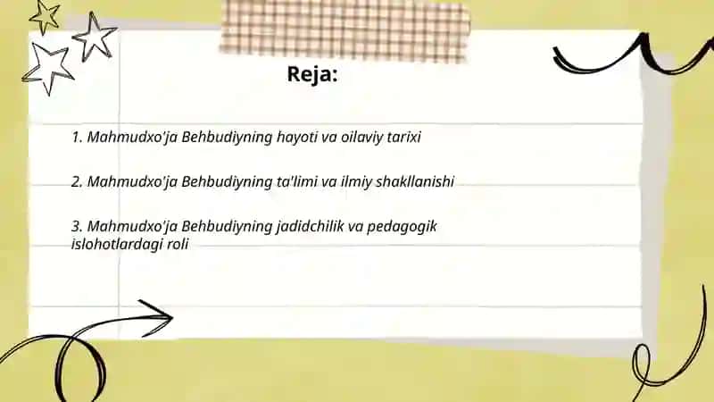 Mahmudxo'ja Behbudiyning hayoti va ijodi 2