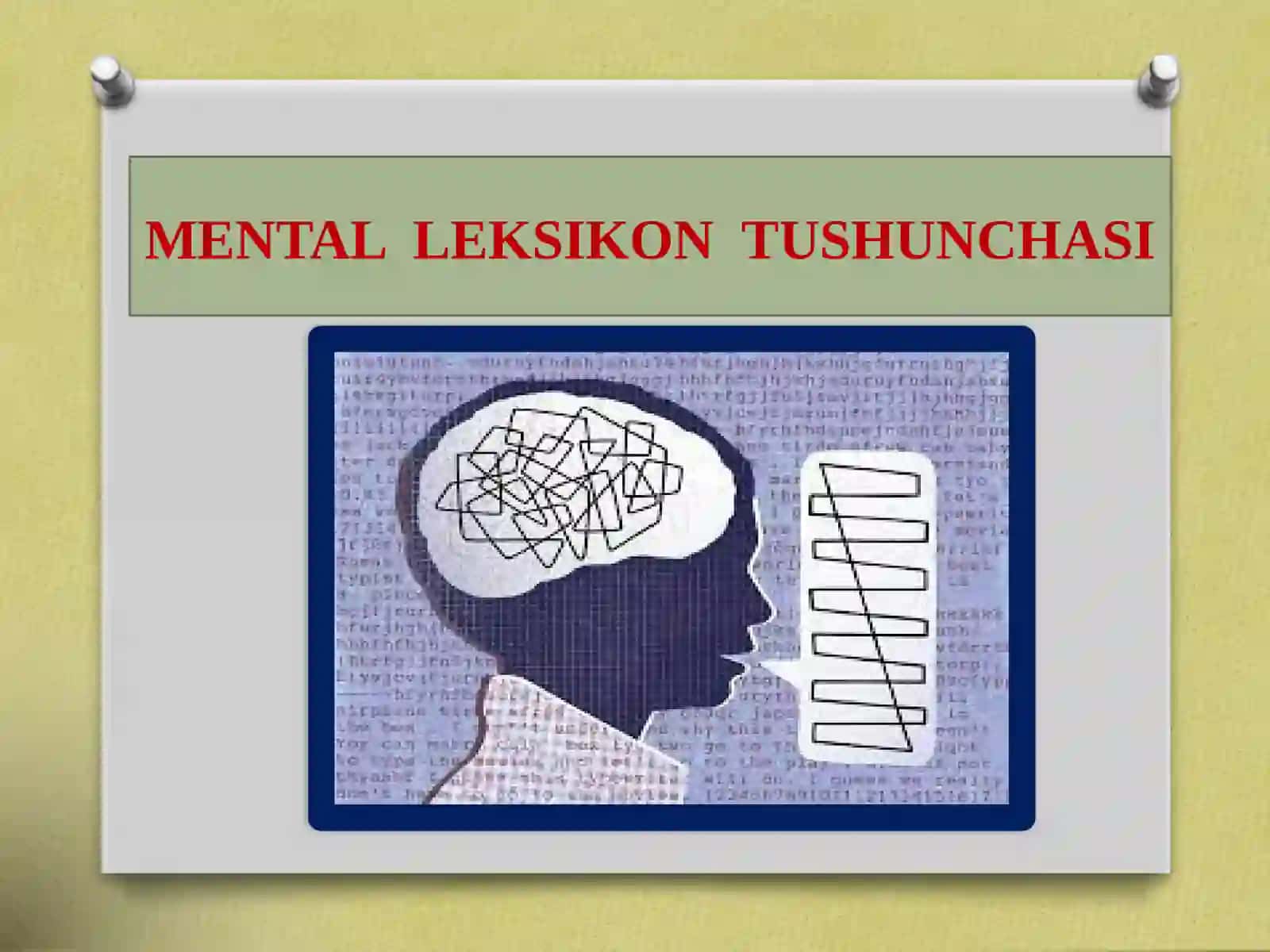 MENTAL LEKSIKON TUSHUNCHASI 2