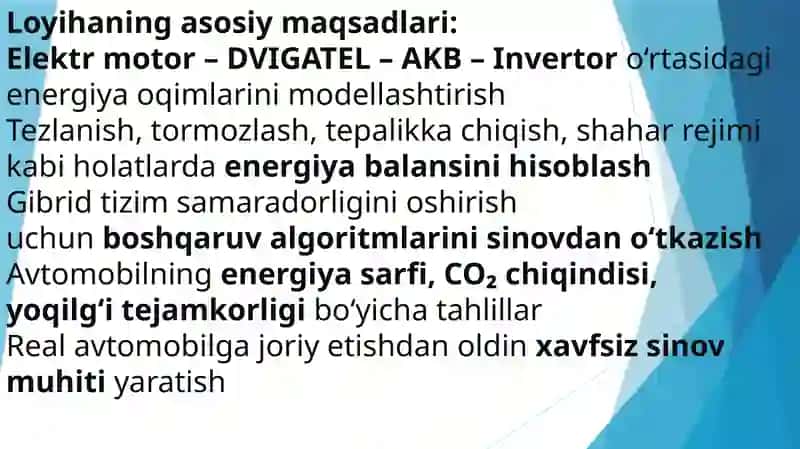 GIBRID TIZIMLAR SIMULYATSIYASI 2