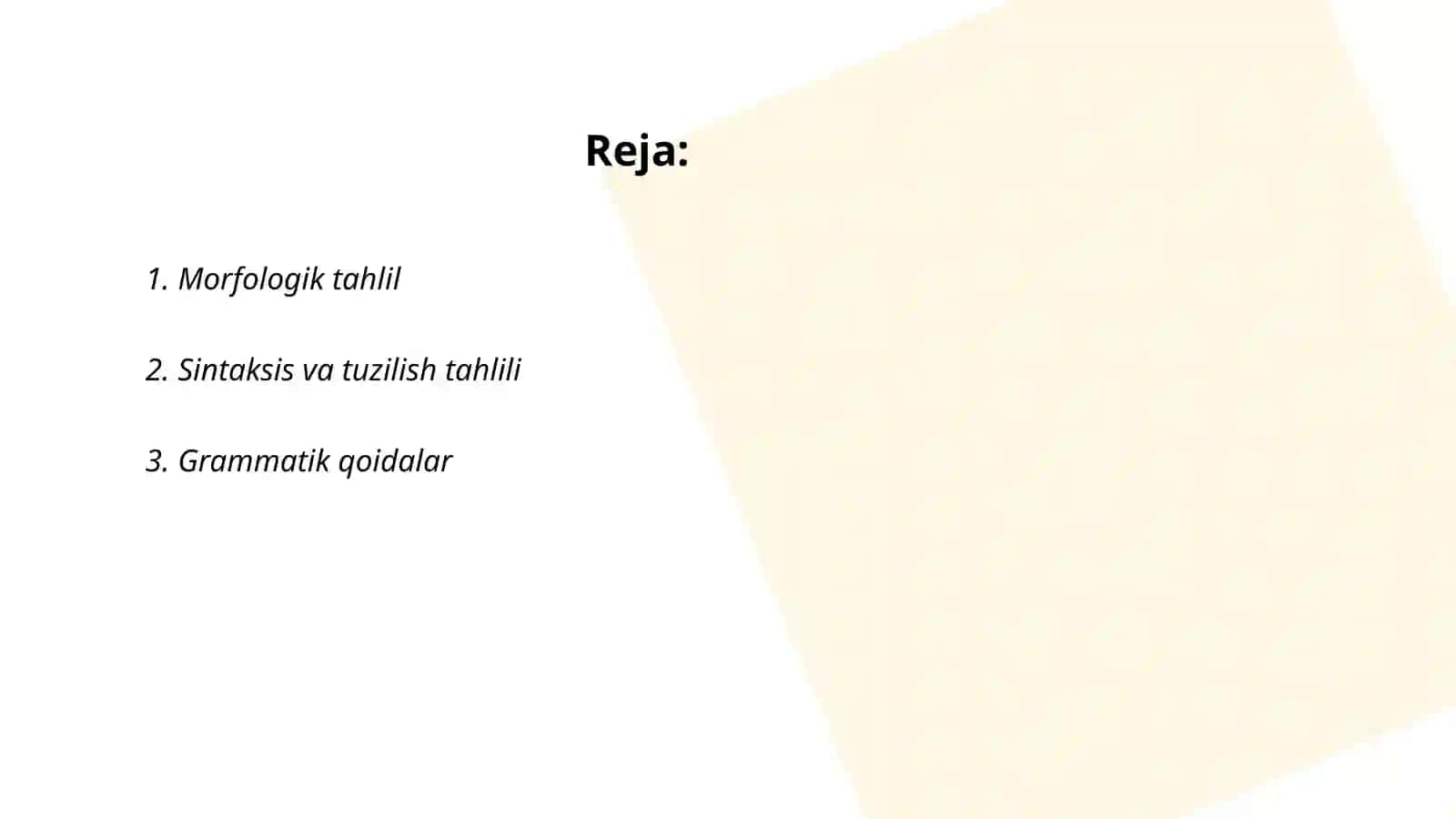 Lingvistik protsessorning grammatik komponentlari 2