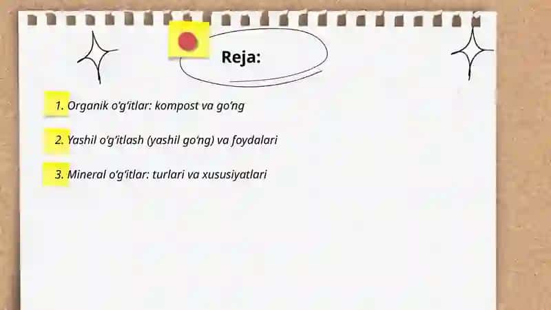 Organik o‘g‘itlar va ularning turlari 2