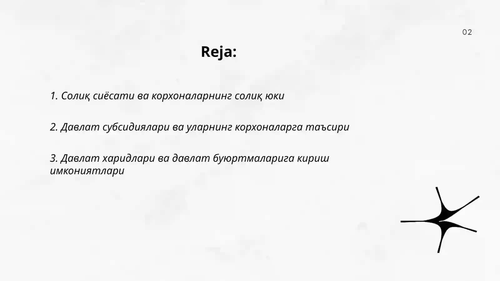 Солиқ сиёсати ва корхоналарнинг солиқ юки 2