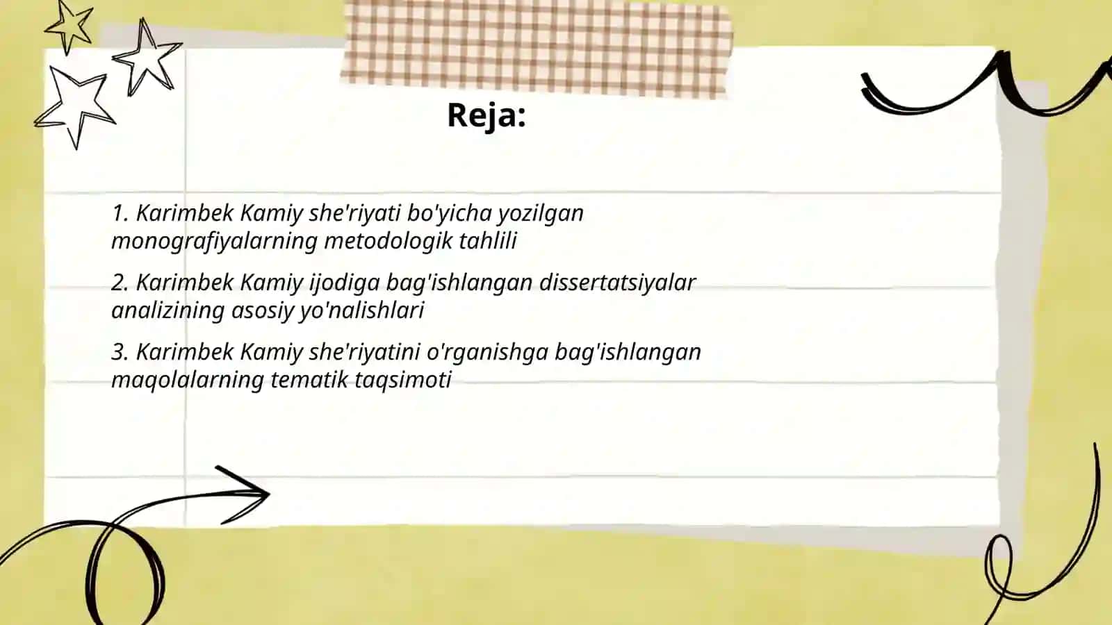 Karimbek Kamiy she'riyati va ijodiga oid ilmiy asarlar tahlili 2