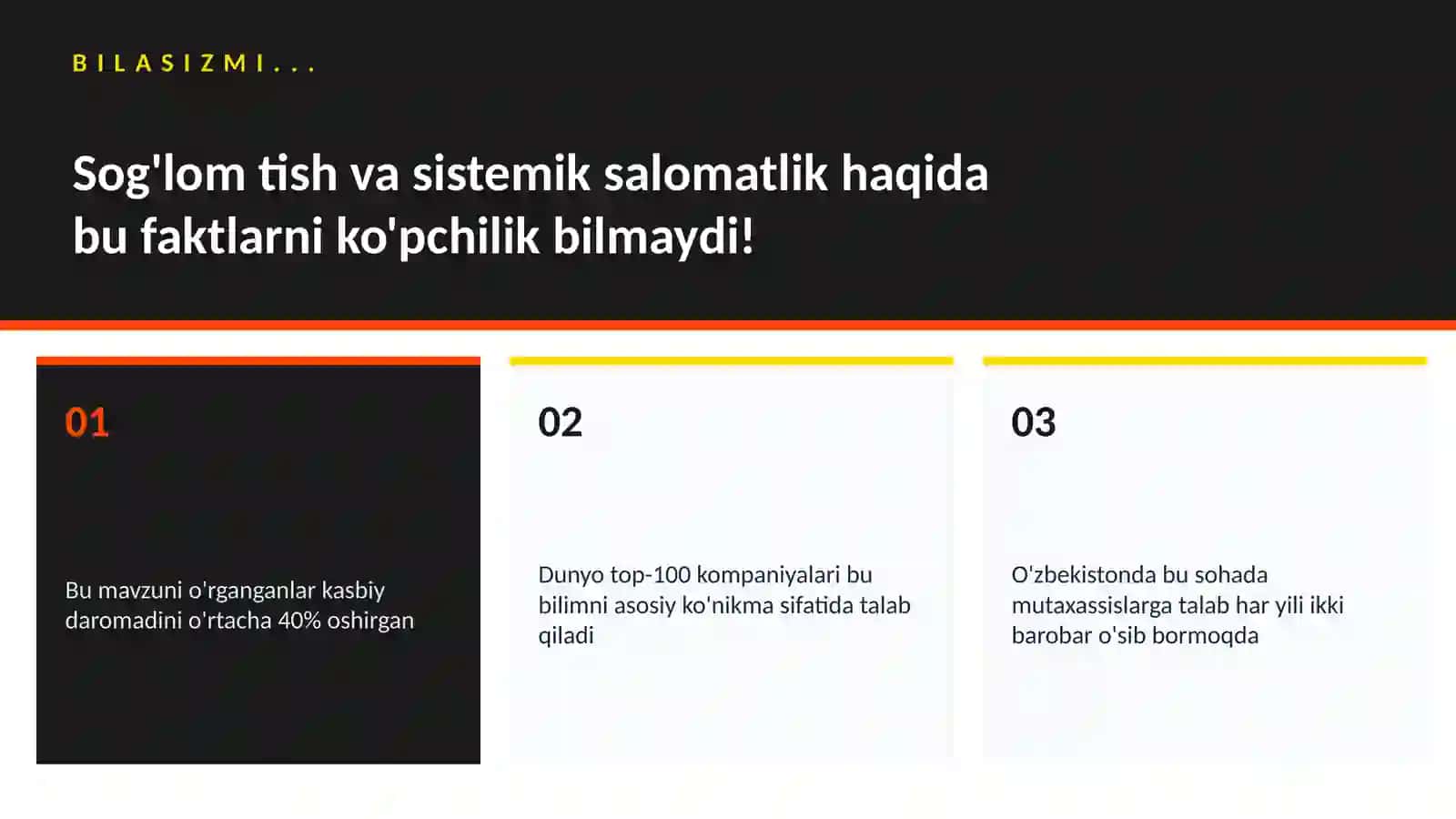 Sog'lom tish va sistemik salomatlik 2