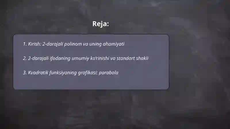 Daraja va uning hossalari 2