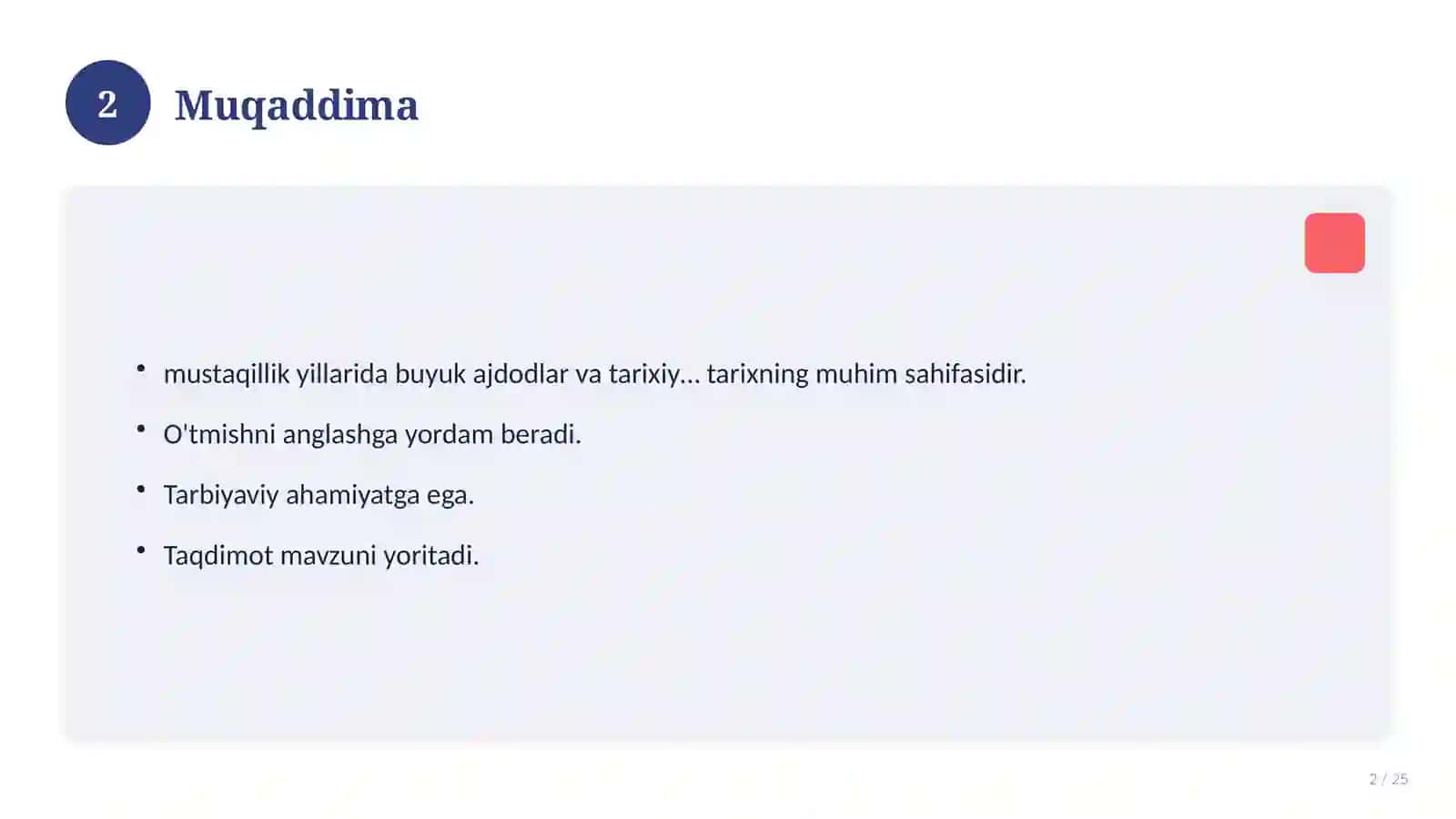 TAQDIMOT 2