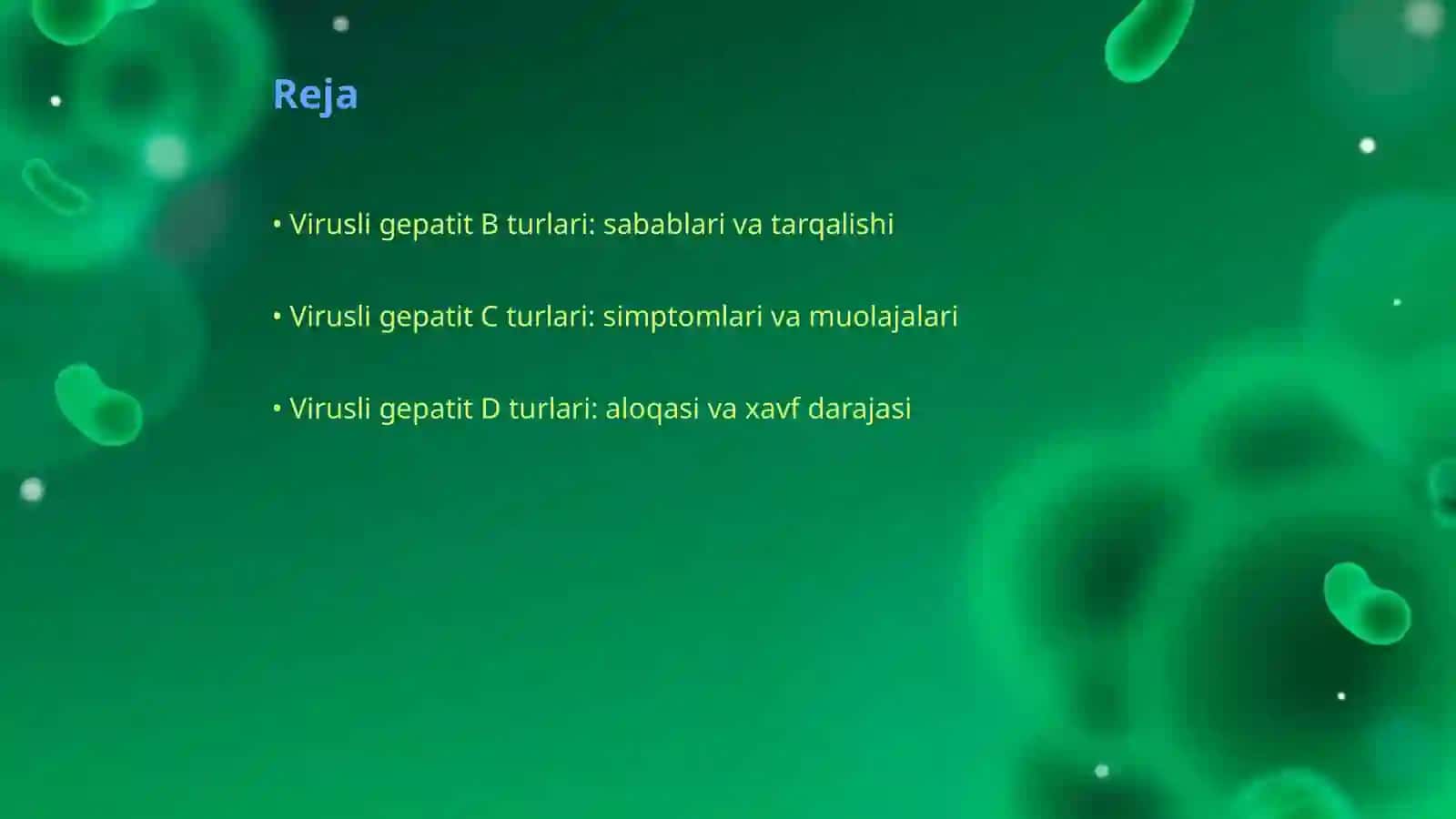 Virusli gepatitlar B C D turlari haqida tushuncha 2