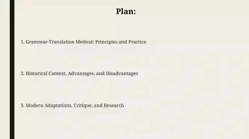 Methods of English Grammar Translation method 2