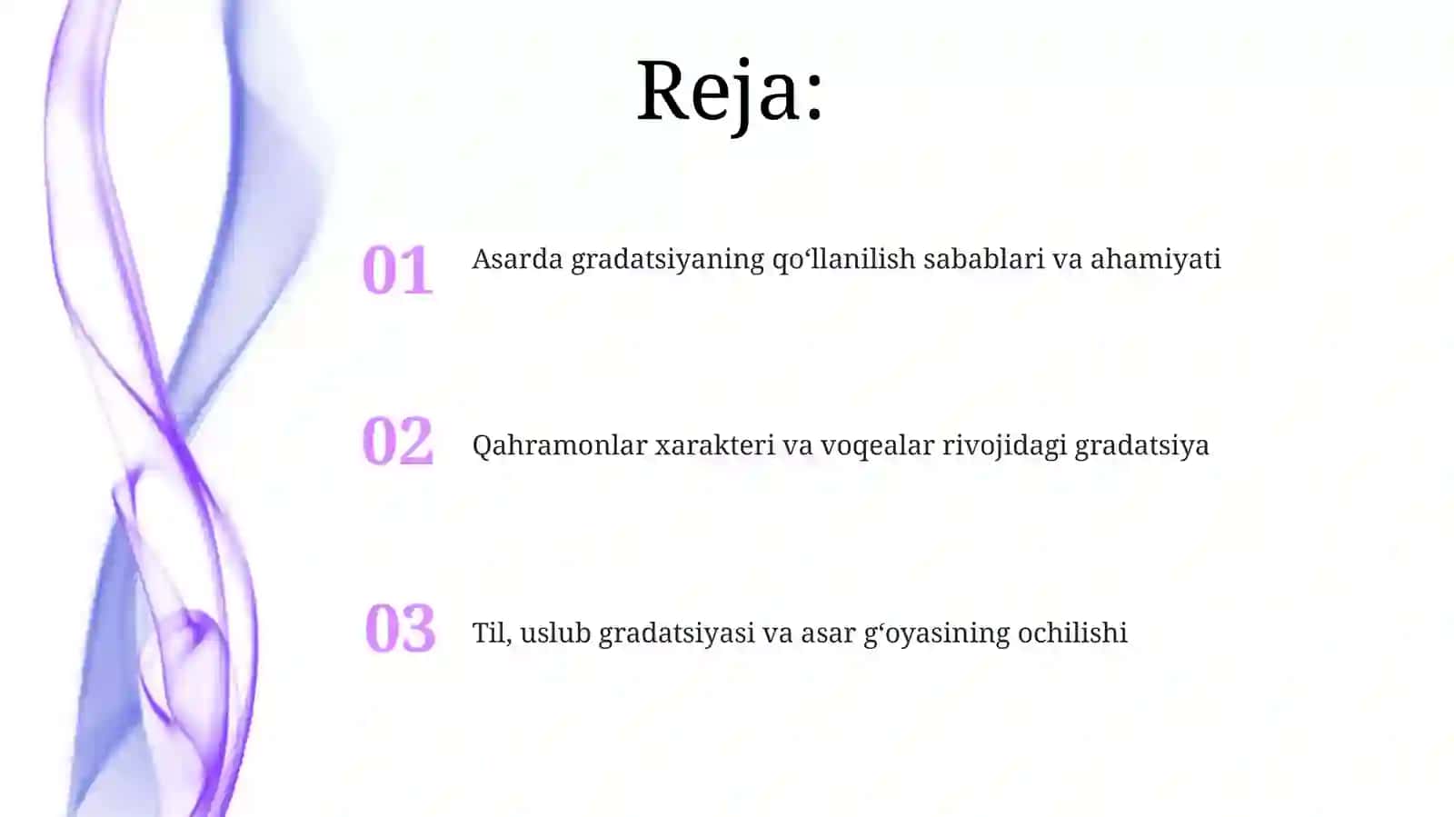 Gradatsiya tahlili 2