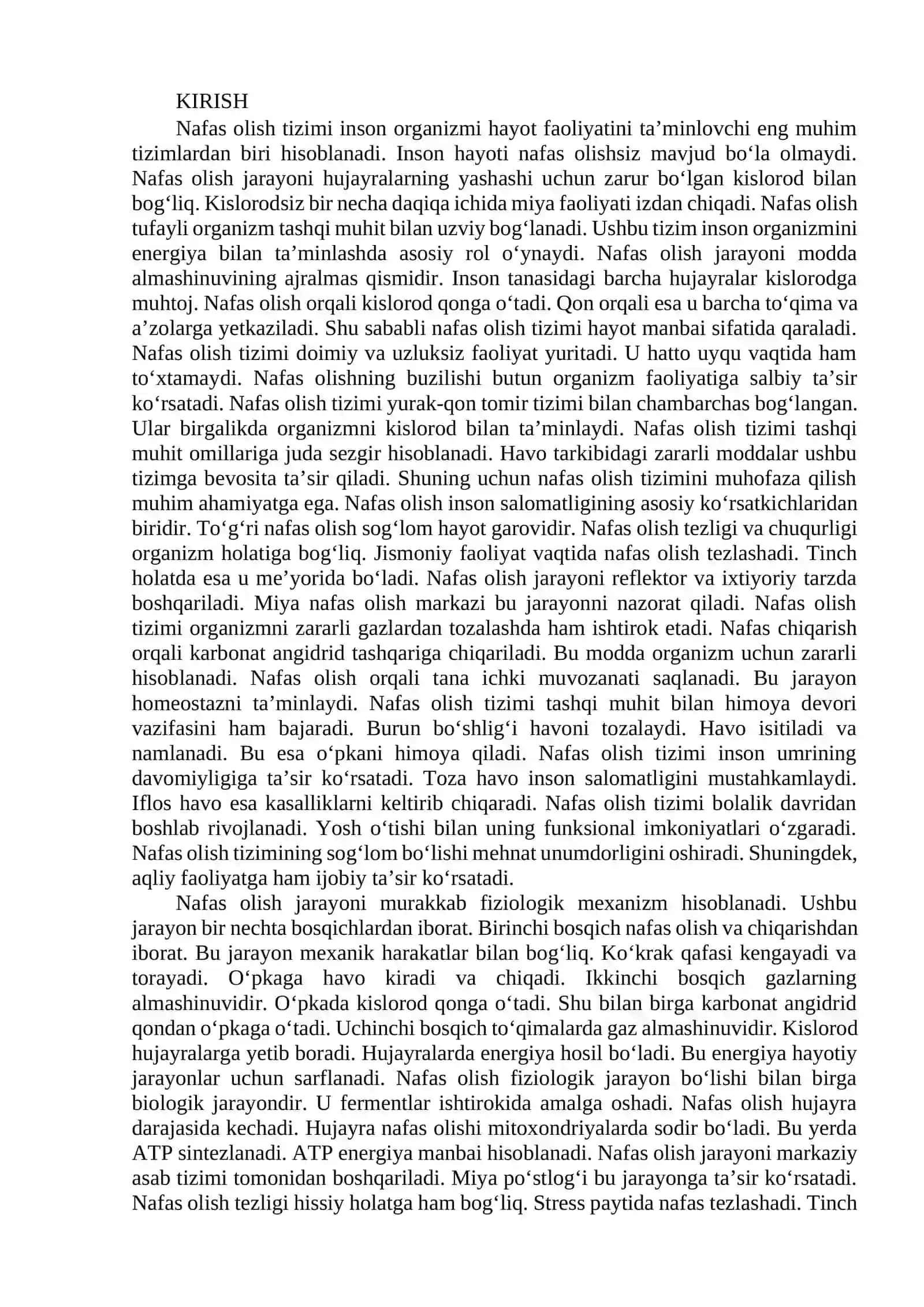 Nafas olish organlarining tuzilishi va patologiyasi 2
