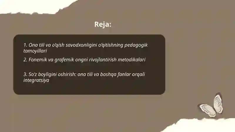 Ona tili va o‘qish savodxonligini o‘qitish tamoyillari 2