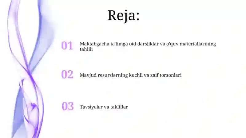 Maktabgacha ta'limga oid darsliklar o'quv qo'llanmalar tahlili 2