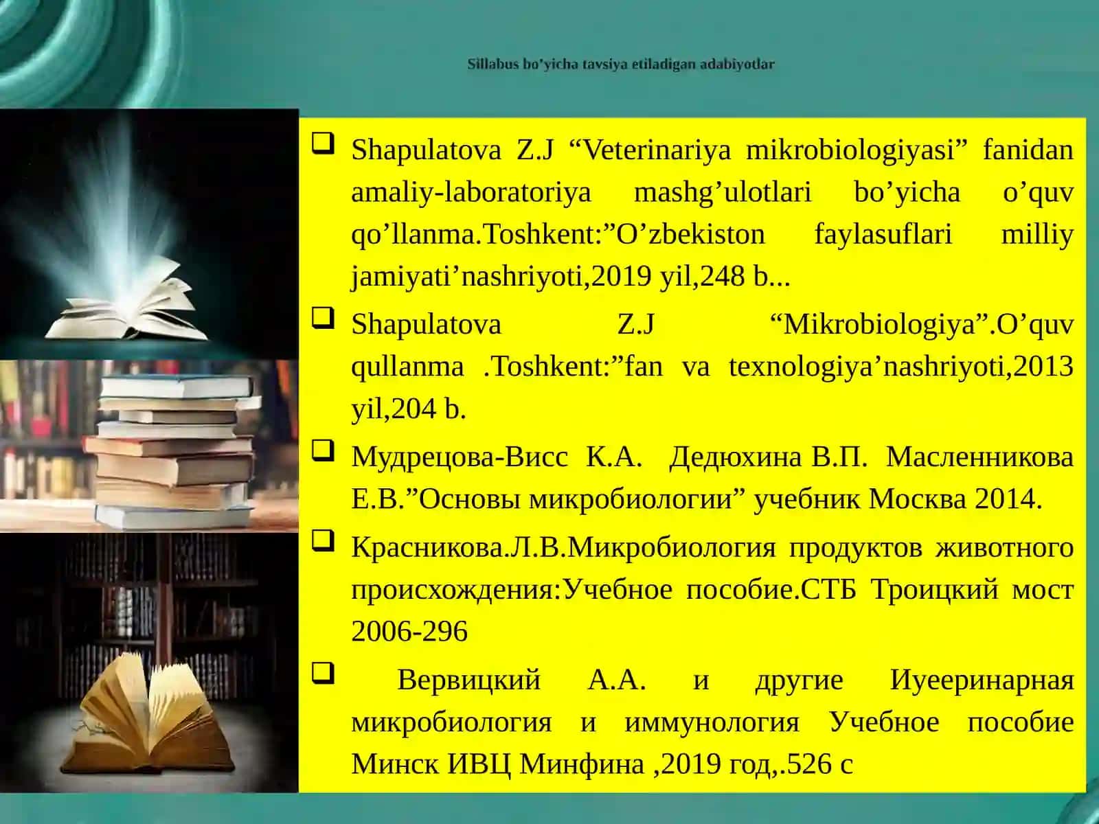 Infeksiya haqida ta’limot 2