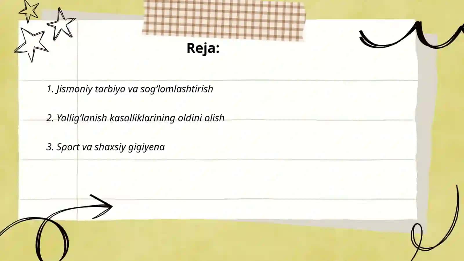 Jismoniy tarbiya gigiyenasi fanining maqsadi va vazifalari 2