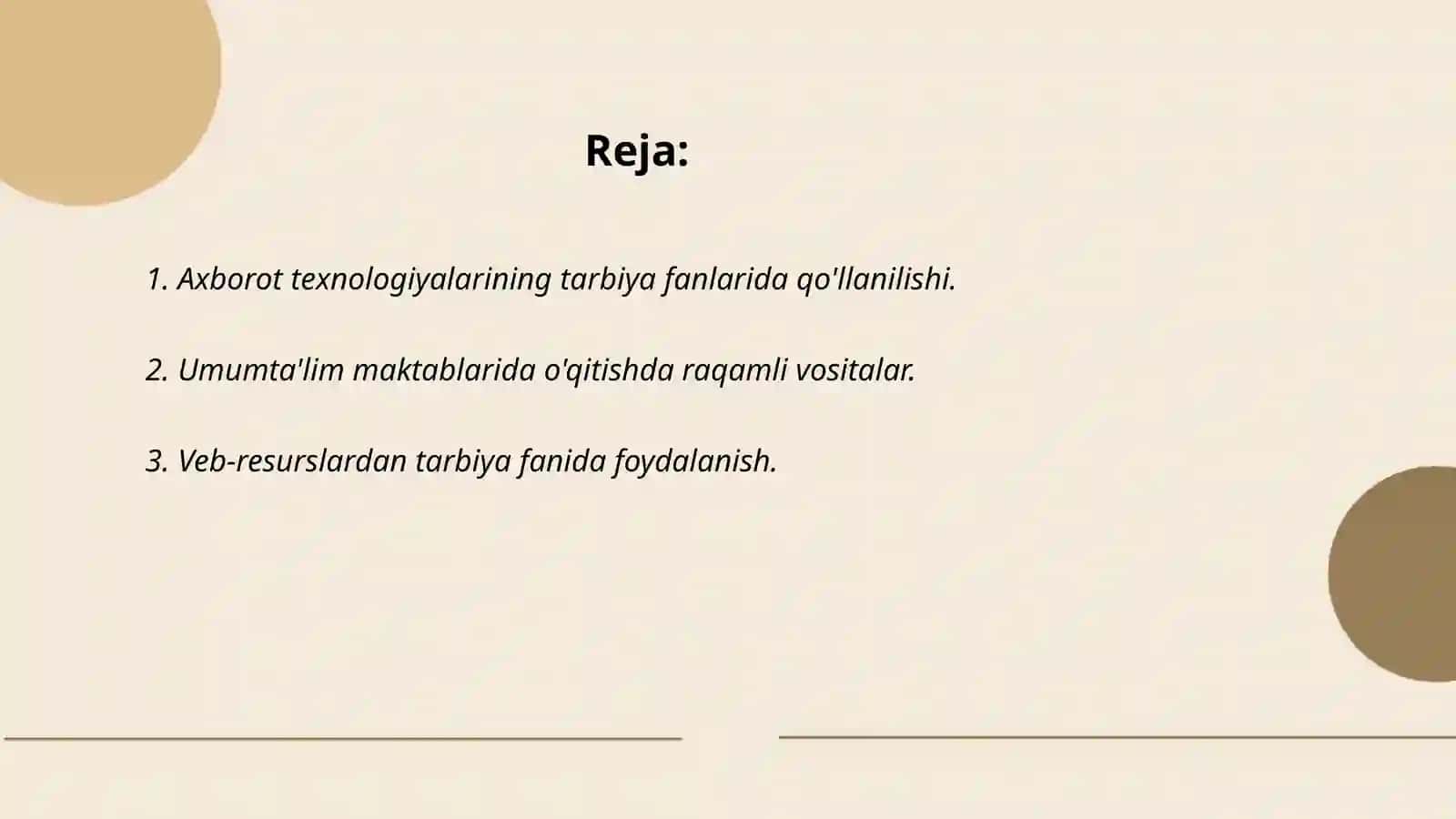Umumta'lim maktablarida tarbiya fanini o'qitish 2