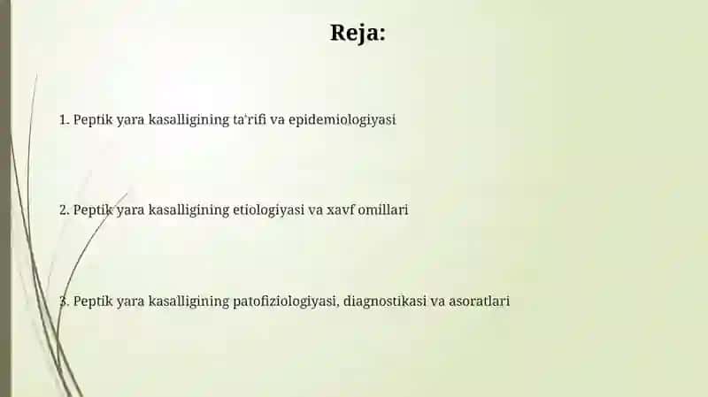 Oshqozon yara kasalligi etiopatogenezi 2
