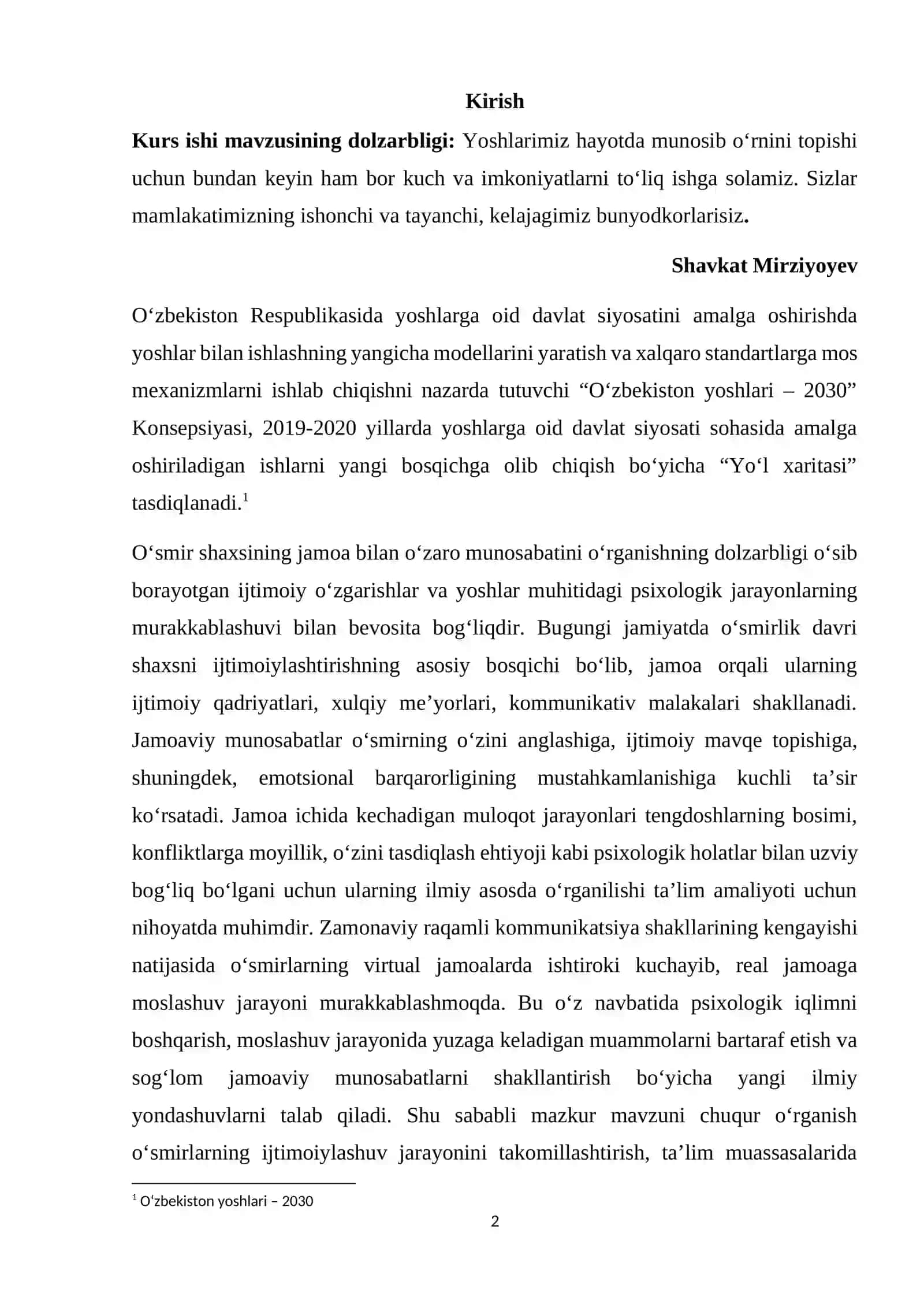 Kurs ishlar/Maktabgacha va boshlang'ich ta'lim 2