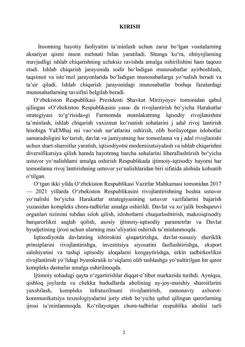 IJTIMOIY-IQTISODIY EHTIYOJLARNING MAZMUNI VA ULARNING TURKUMLANISHI 2