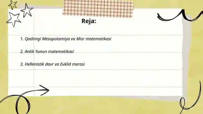 Matematikaning rivojlanish davrlari 2