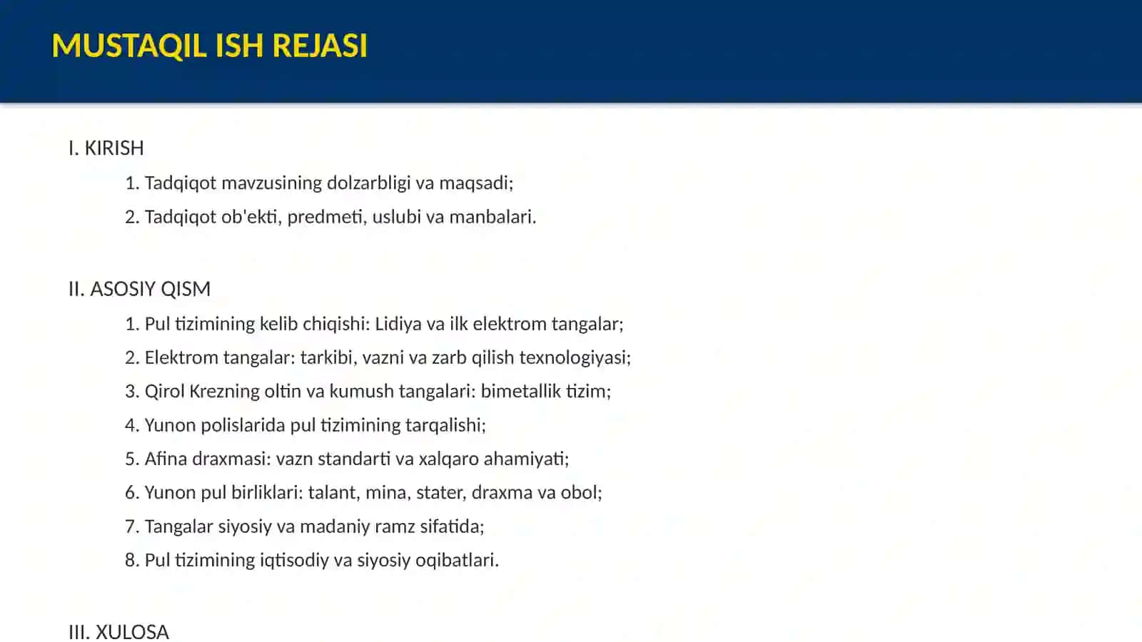 Qadimgi Yunonistonning pul tizimi(mil.avv VIII-VI asrlar) 2