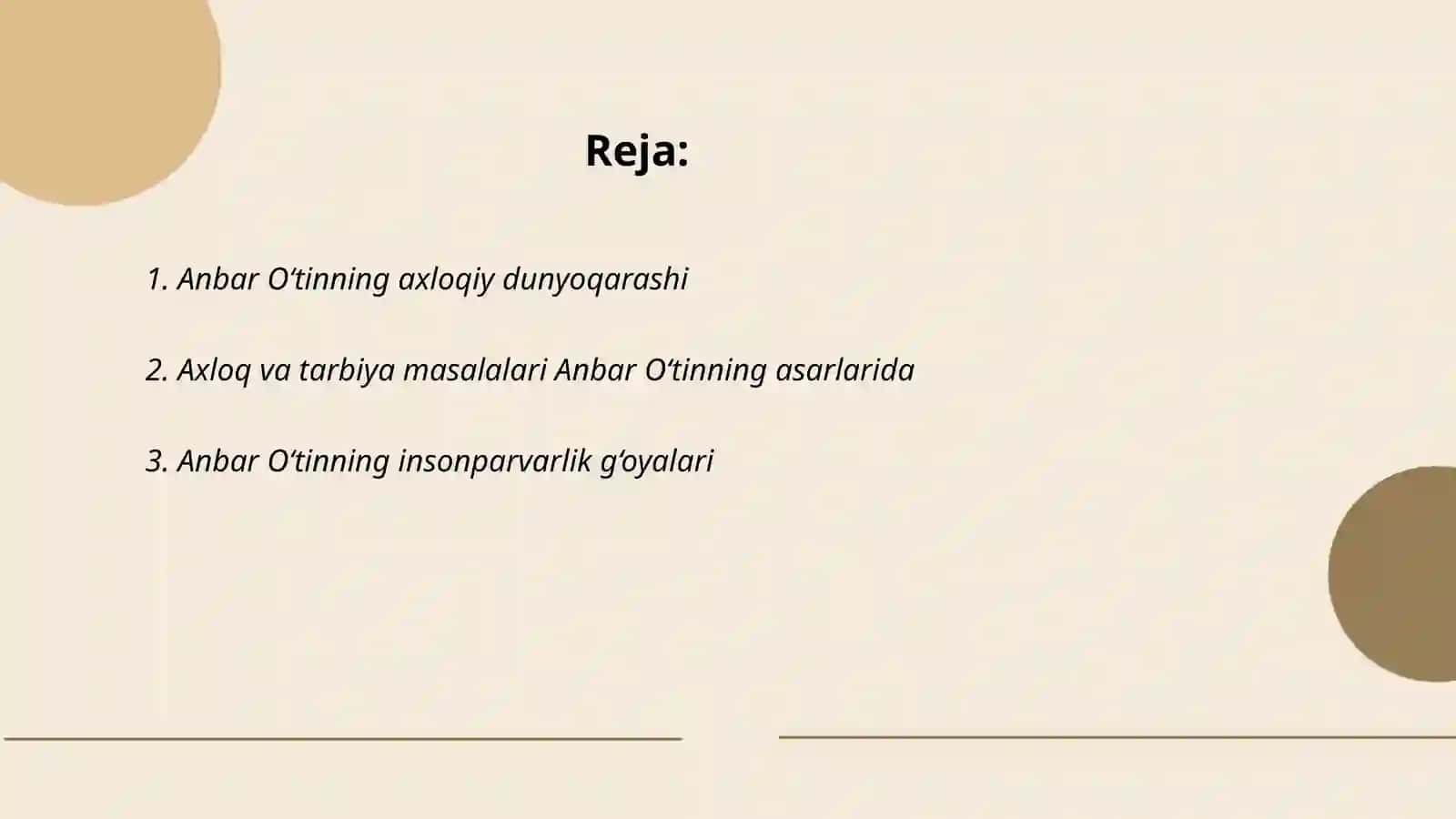 Anbar Otinning axloqiy qarashlari 2