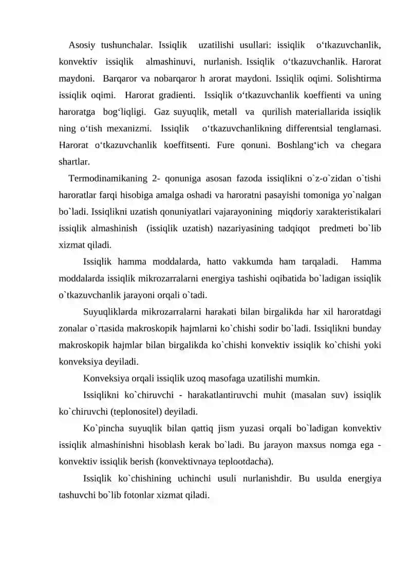 Issiqlik tarqalish tenglamsi Fur`e usuli 2